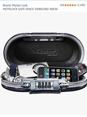 Master Lock: 5900D Portable, Personal Safe